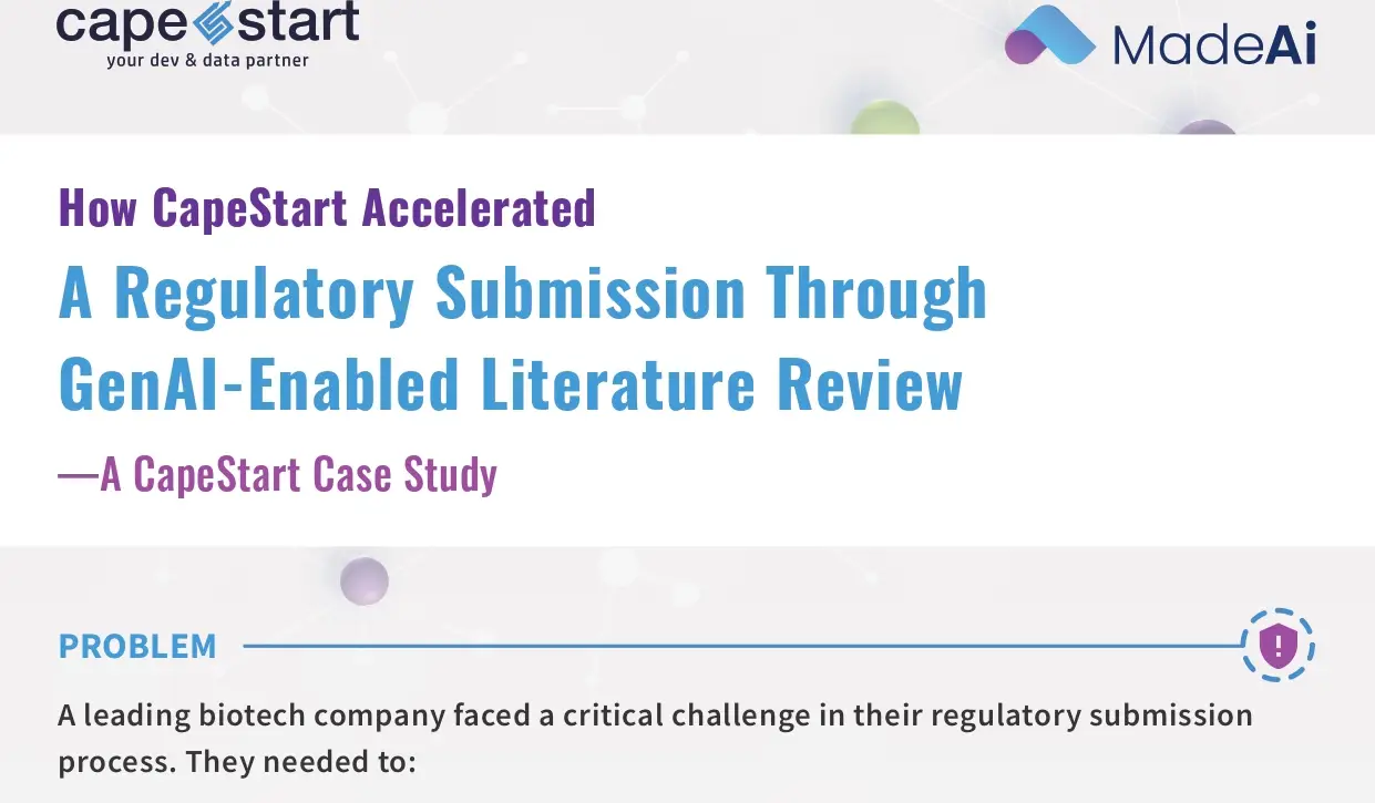 How CapeStart Accelerated a Regulatory Submissions Through GenAI-Enabled Literature Review