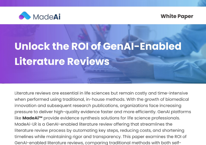 Unlock the ROI of GenAI-Enabled Literature Reviews