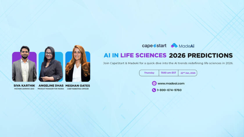 MadeAi | CapeStart & MadeAi Webinar – AI in Life Sciences 2026 Predictions
