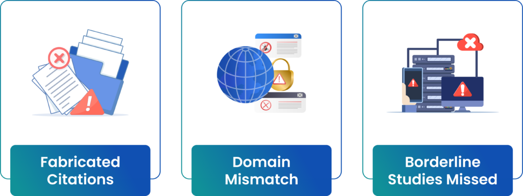 MadeAi | AI-Assisted vs. Traditional Systematic Literature Reviews: A Comparative Analysis Key Risks in AI-Assisted Reviews